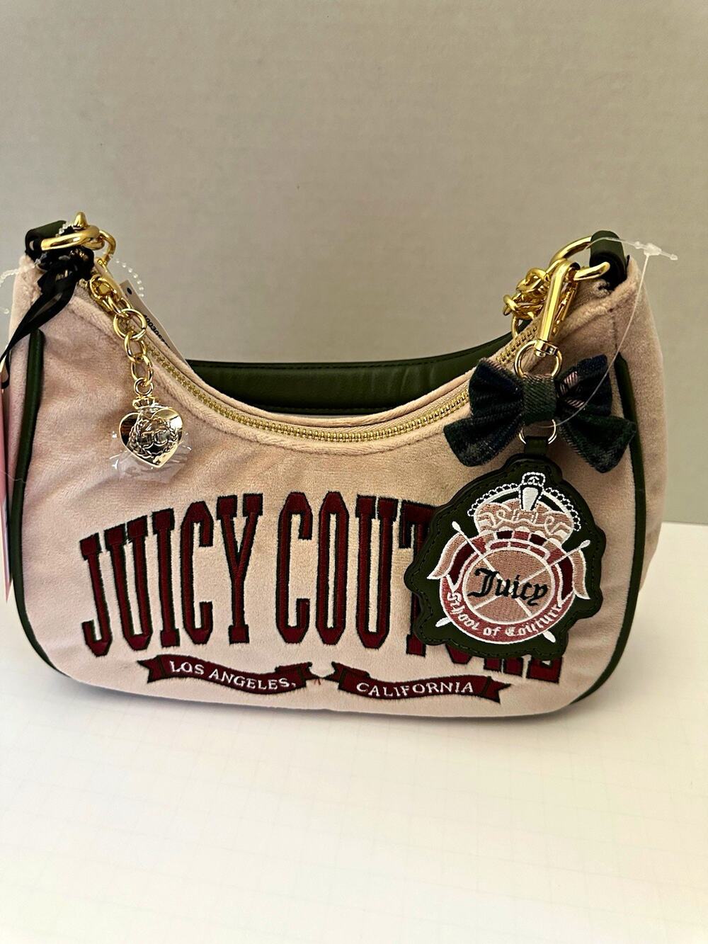 Juicy Couture Pink Dusty Blush University Shoulder Bag